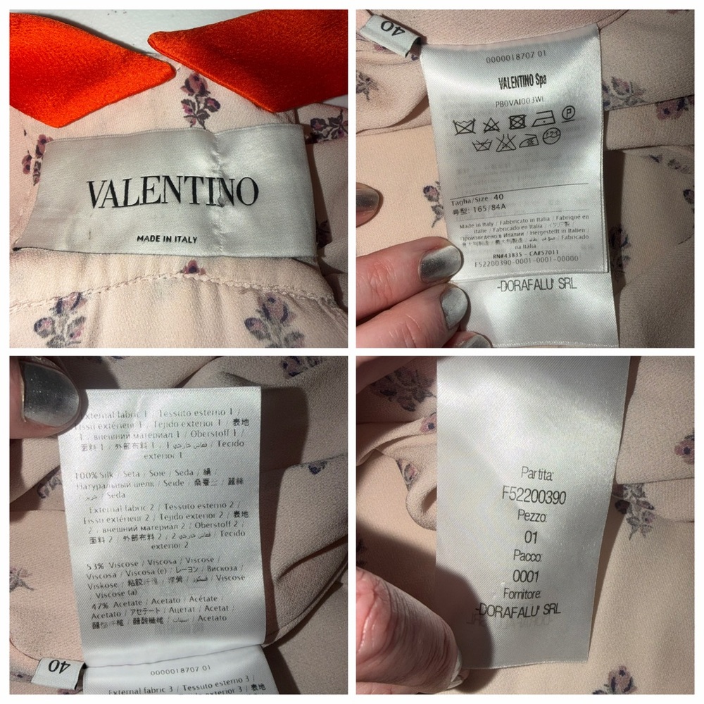 Valentino White Orange Mini Dress Halter Scarf Print 4 Resort Cocktail Boho 🟡 - Picture 13 of 14